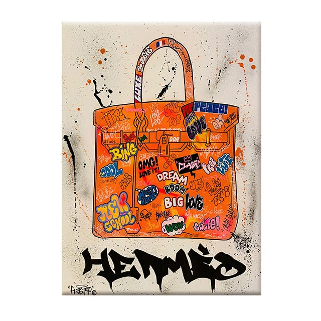 Designer Bag Pop Art Canvas Print