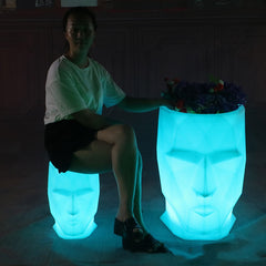 GeoFace LED Luminous Stool